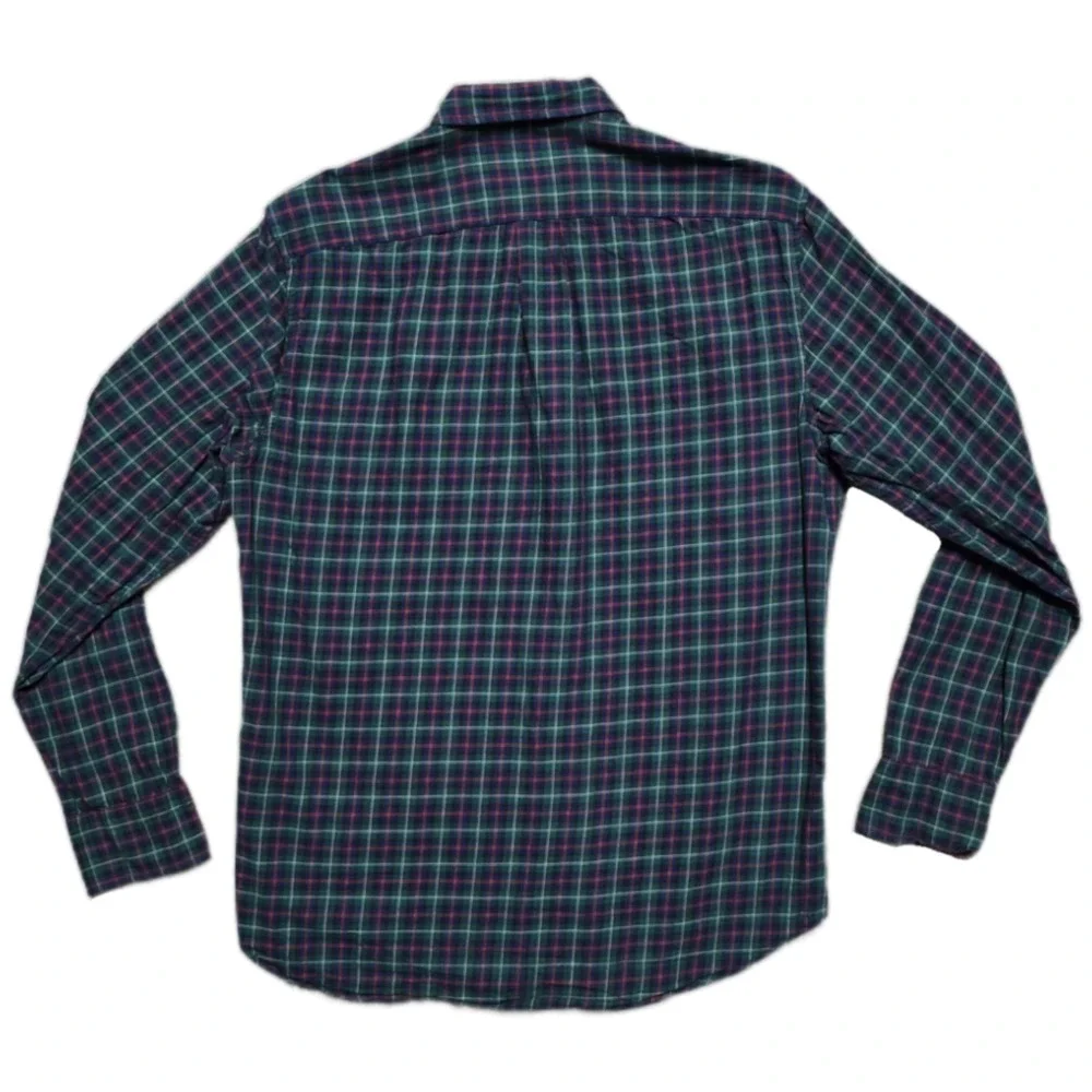 J.Crew Brushed Twill Button Down Shirt Mens M Tartan Plaid Classic Fit Cotton